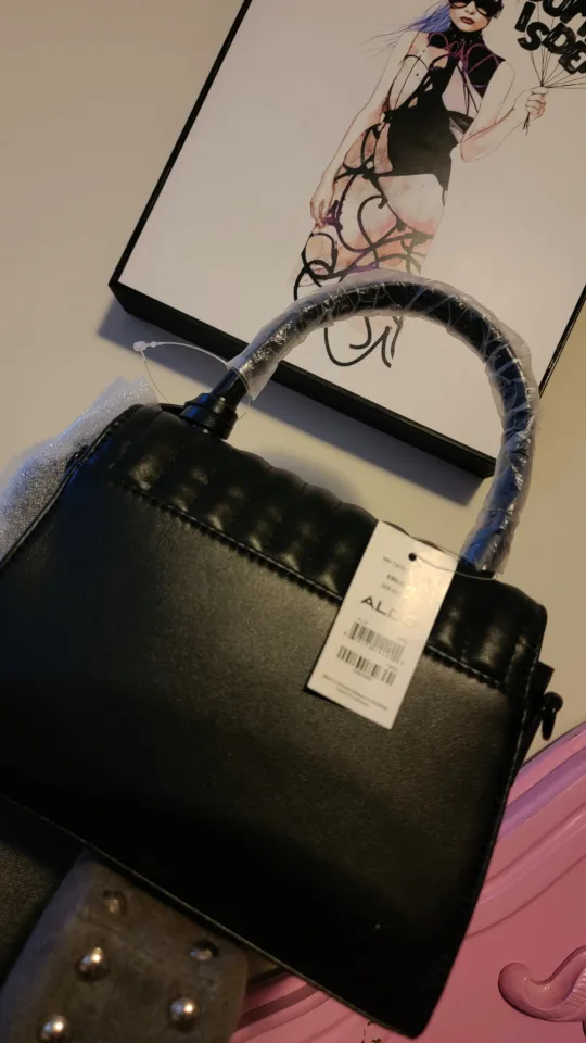 ALDO Black Quilted Mini Handbag image indicator(3)