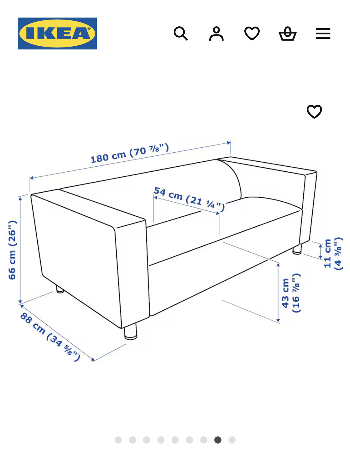 Ikea sofa - photo 2