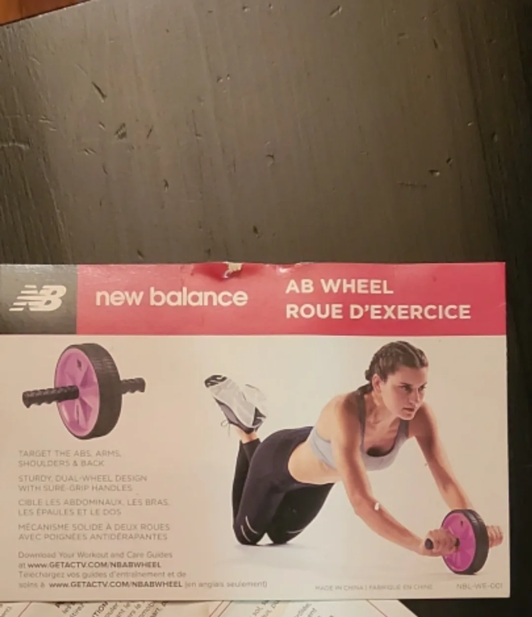 New Balance Ab Wheel Roller Exercise Fitness image indicator(2)