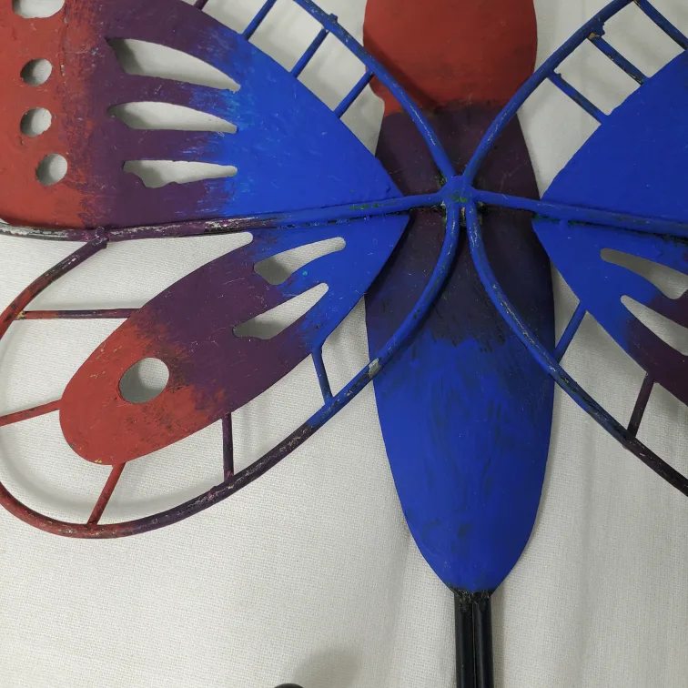 Metal Butterfly Wall Hook set of 2 image indicator(5)