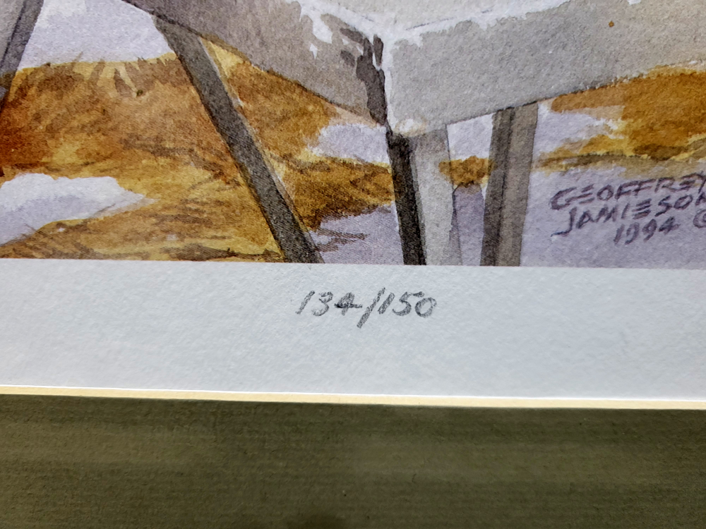 Framed Geoffrey Jamieson Military Watercolor Print - photo 4