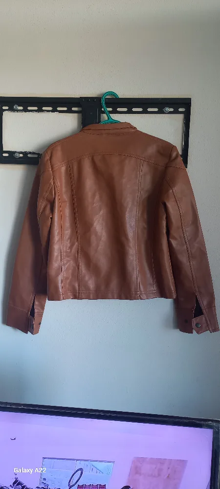 A& E Brown Faux Leather Jacket image indicator(2)