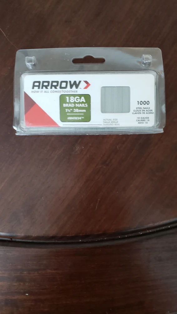 Arrow 18GA Brad Nails - 1000 count