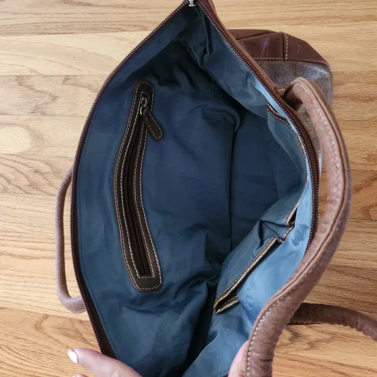 Brown Fake Leather Handbag image indicator(3)