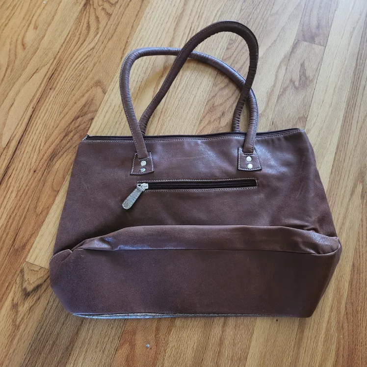 Brown Fake Leather Handbag image indicator(2)