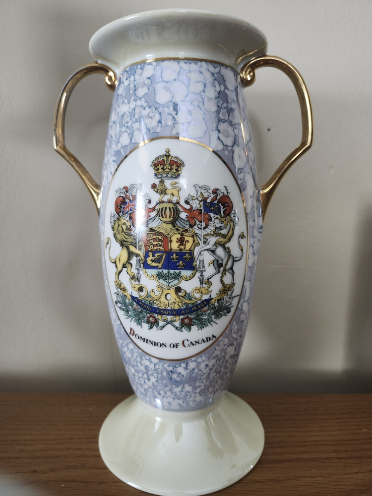 Vintage  Dominion of Canada  Porcelain Vase