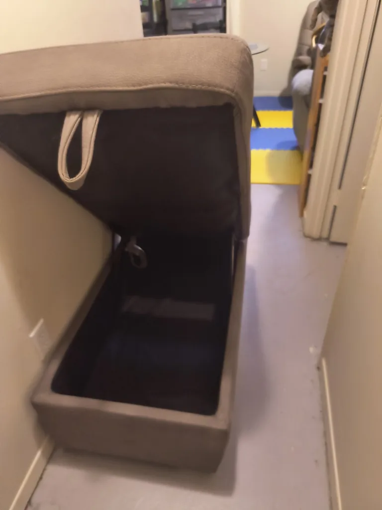 Grey Sectional Sofa with Storage Ottomans image indicator(4)