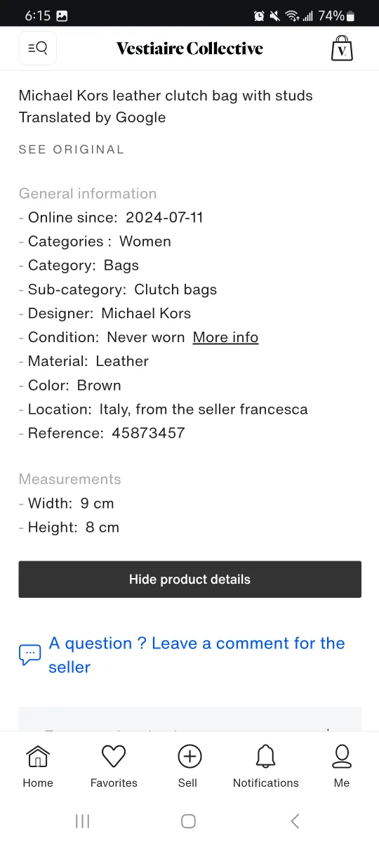 Michael Kors Selma Studded Zip Clutch image indicator(3)