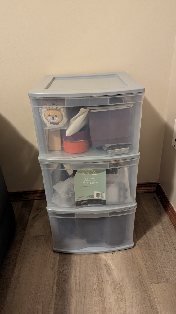 3-Drawer Storage Unit