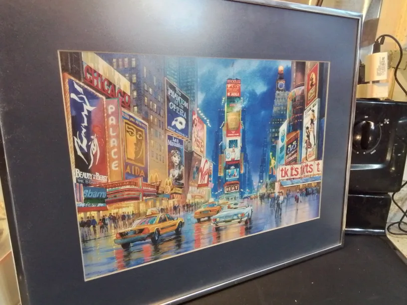 Framed Vibrant Times Square New York Art Print💚 image indicator(6)
