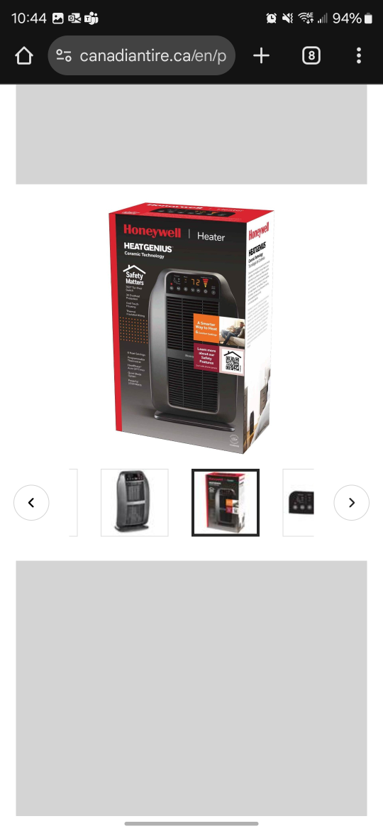 Honeywell HeatGenius Ceramic Heater