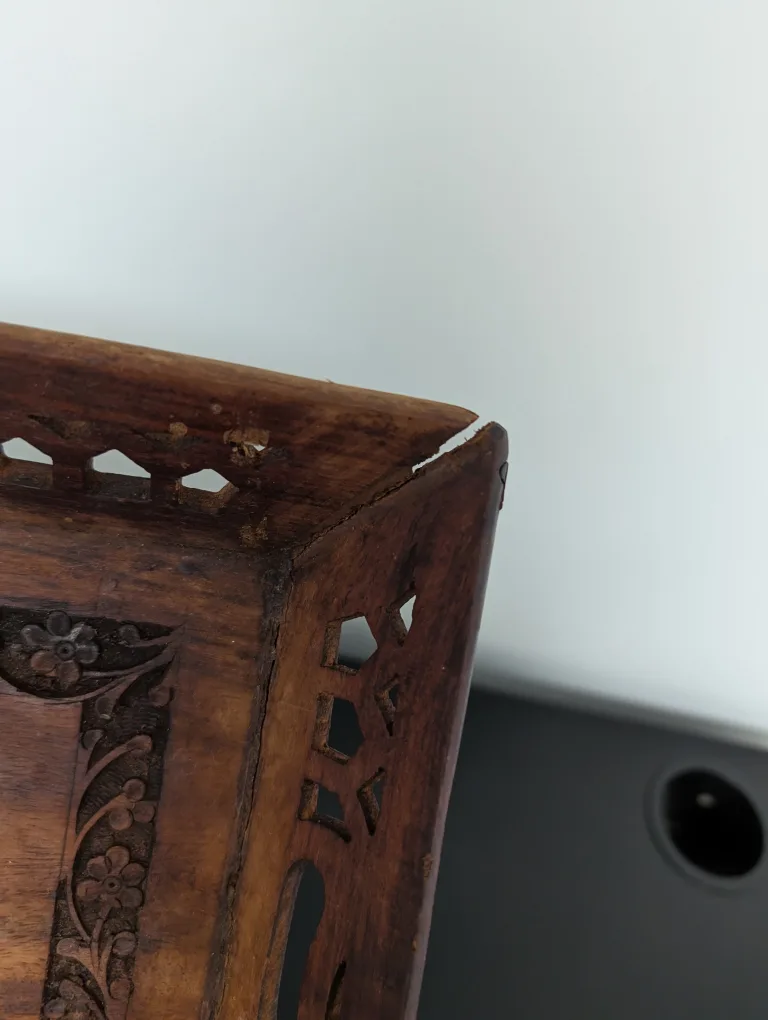 Intricately Carved Wooden Tray image indicator(3)