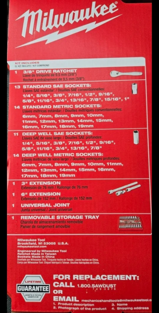 Milwaukee 56 Piece Mechanic's Tool Set image indicator(3)