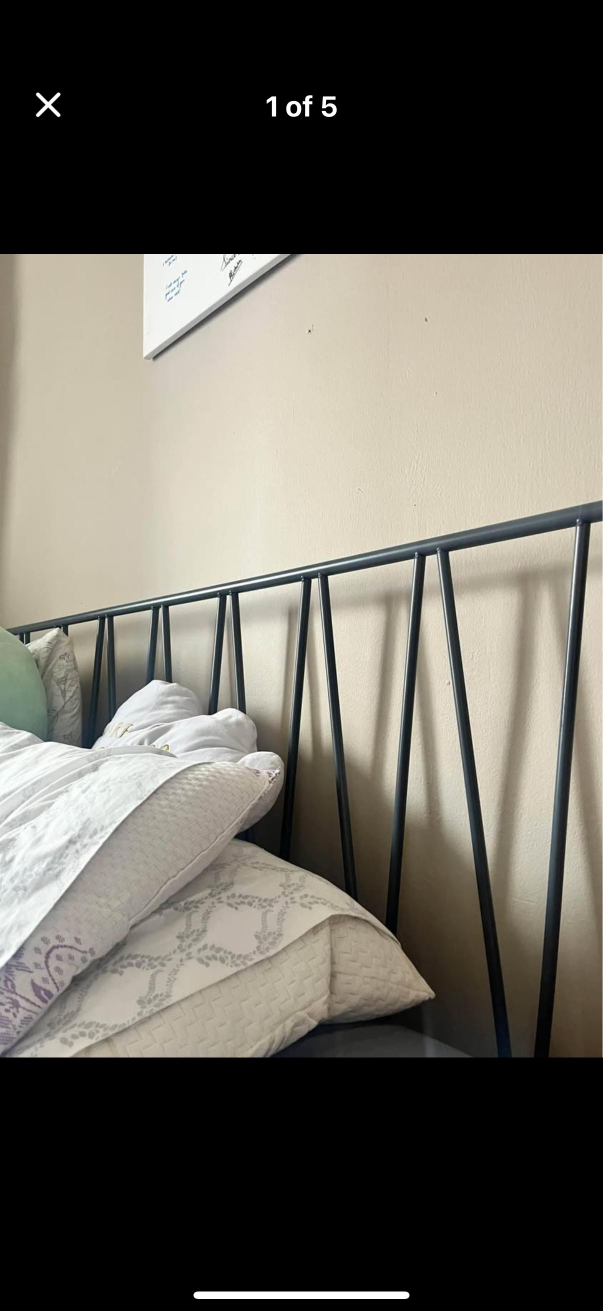 Zinus Bed Frame with Headboard and Mattress - photo 2