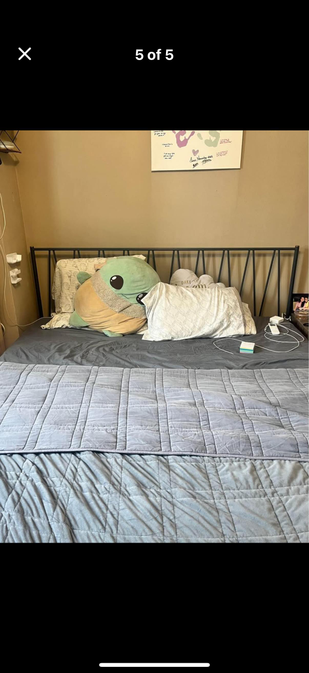Zinus Bed Frame with Headboard and Mattress - photo 3