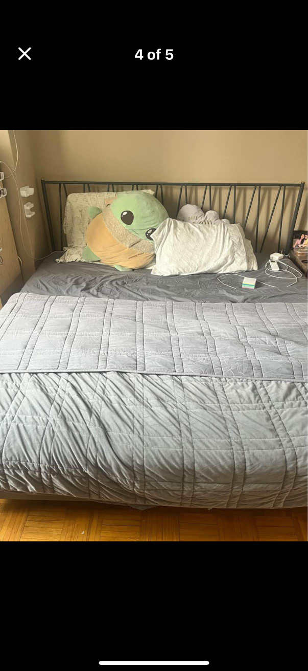 Zinus Bed Frame with Headboard and Mattress - photo 4