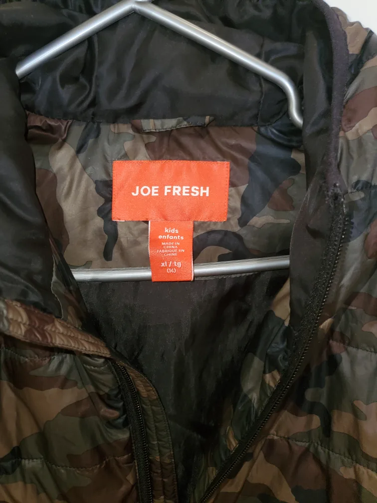 Joe Fresh Kids' Camo Puffer Jacket - XL (14-16) image indicator(3)