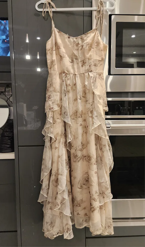 Small Sleeveless sling chiffon long dress image indicator(5)