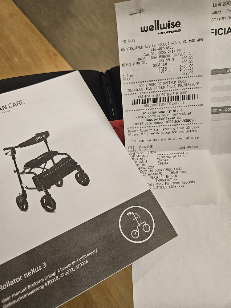 NEW- Purchased Jan 2025- Nexus 3 Rollator Walker - photo 3