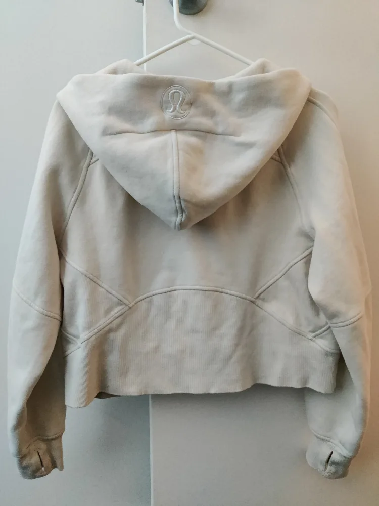 Lululemon oversized full zip scuba bone color XS/S image indicator(2)