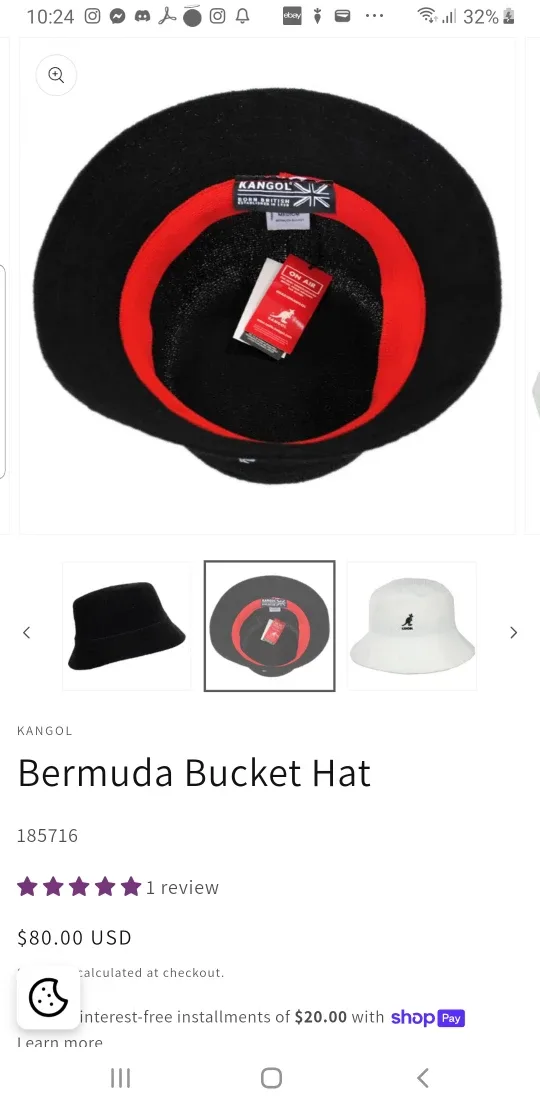 KANGOL -unisex- Bermuda Bucket Hat - Black image indicator(3)