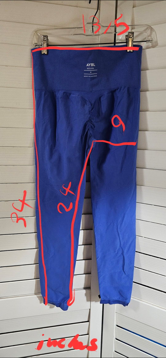 AYBL Seamless Leggings - Size M - Royal Blue - photo 4