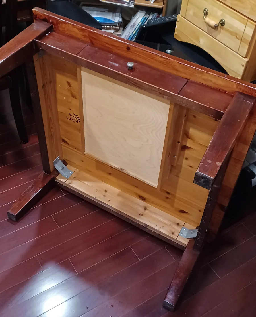 Dark Brown Wooden Coffee Table with Drawer image indicator(5)