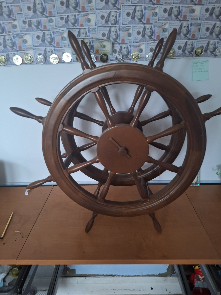Wooden Ship Wheel - photo 2