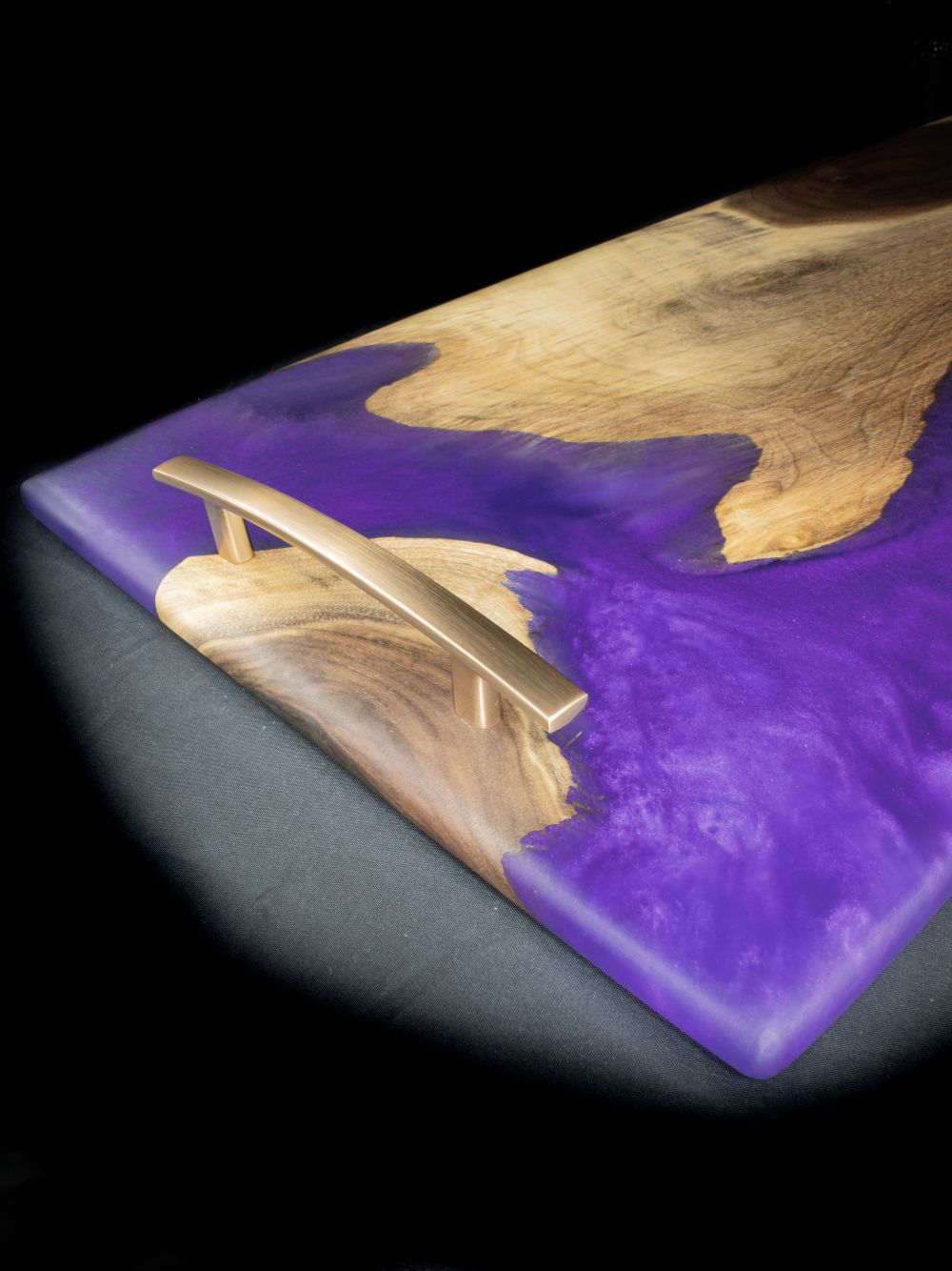 Violet Drift Epoxy Charcuterie Board