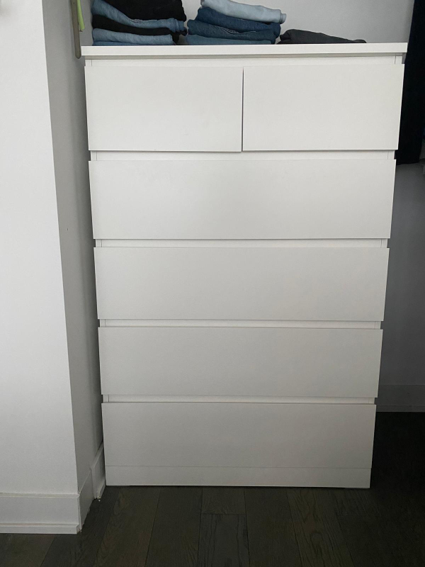 IKEA MALM 6-Drawer Chest - White - photo 2