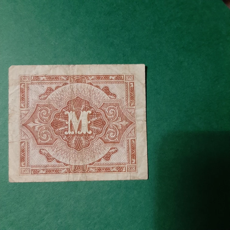One Mark German banknote from Allied Military Government - photo 2