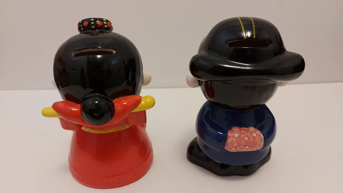 Charming Korean Couple Frottis Ceramic Coin Banks image indicator(3)