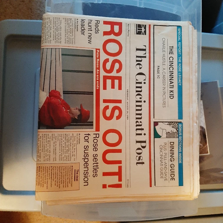 Vintage Cincinnati Post Newspaper - Pete Rose Article - photo 2