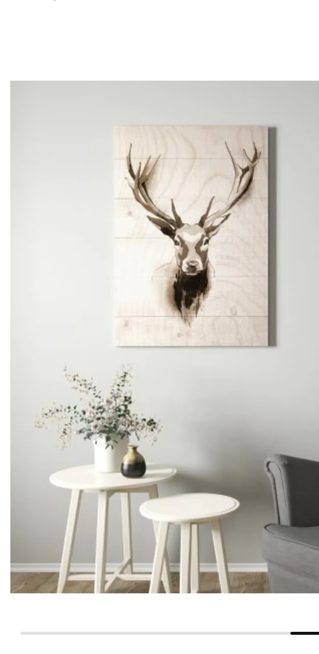 IKEA Pjätteryd Deer Canvas Wall Art image indicator(3)