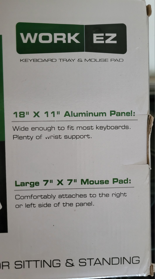 WorkEZ Adjustable Height Keyboard Tray by Uncaged Ergonomics - photo 4