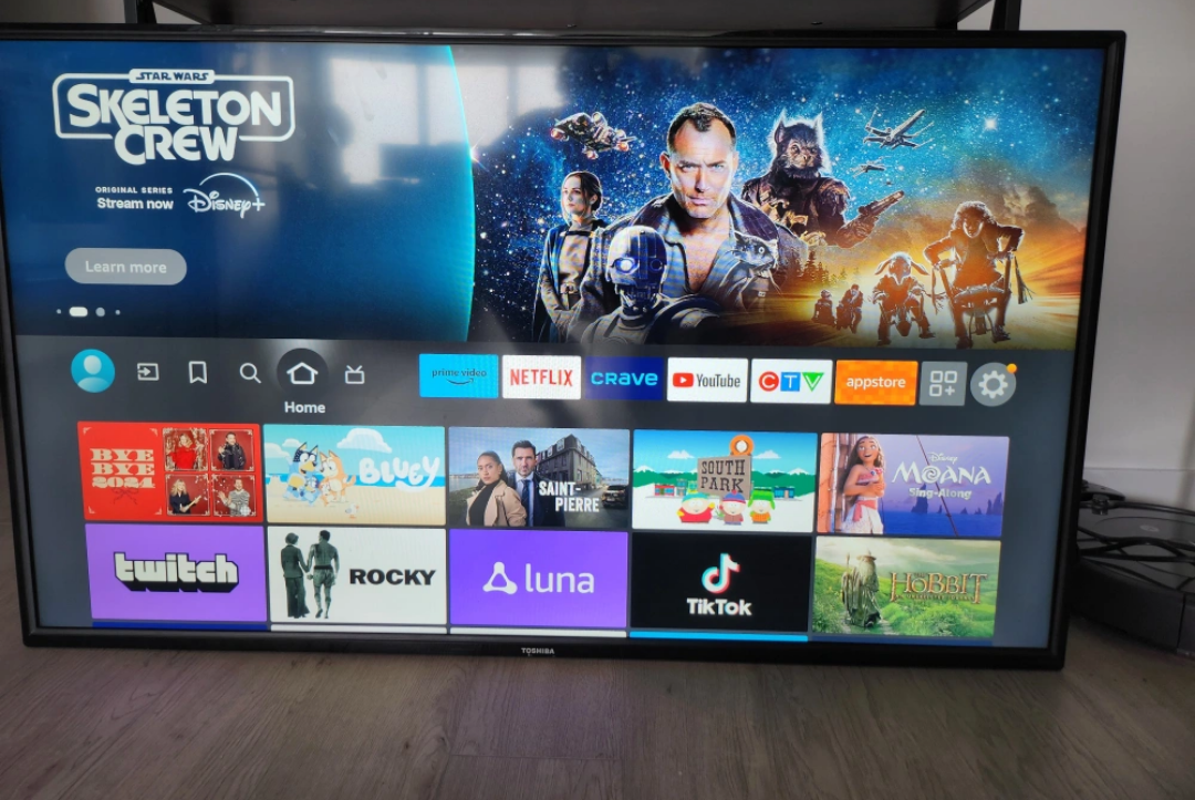 Toshiba Smart TV with Stand and Remote