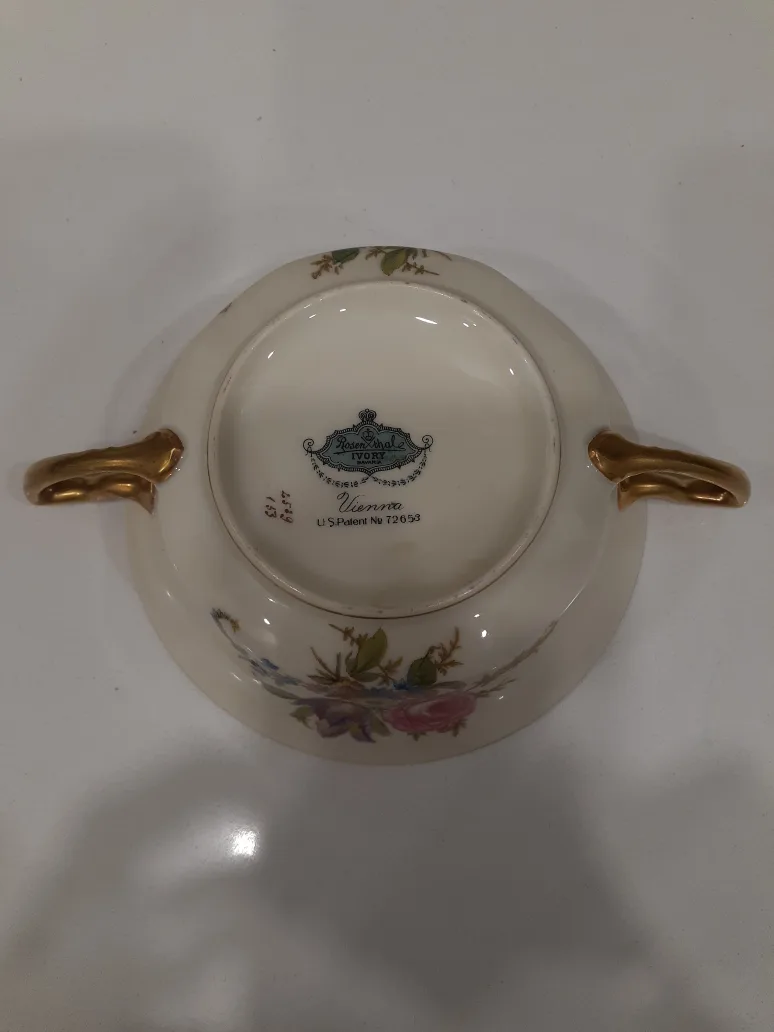 Vintage Rosenthal Continental Vienna Soup Bowl and Saucer image indicator(3)