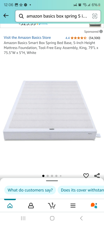 Amazon Basics King Size Box Spring - photo 2