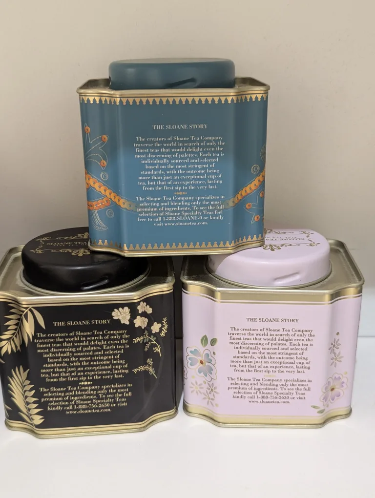 Sloane Tea Company collectible tea tin / tea caddies image indicator(4)