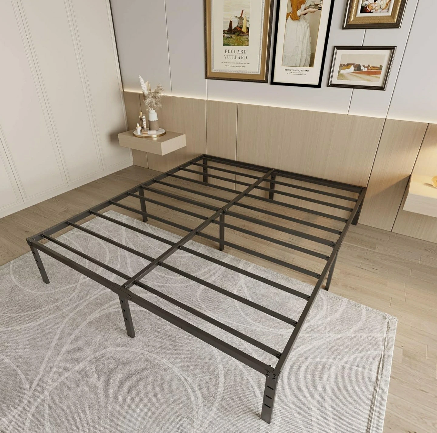 Brand New Queen Size Metal Platform Bed Frame - photo 2