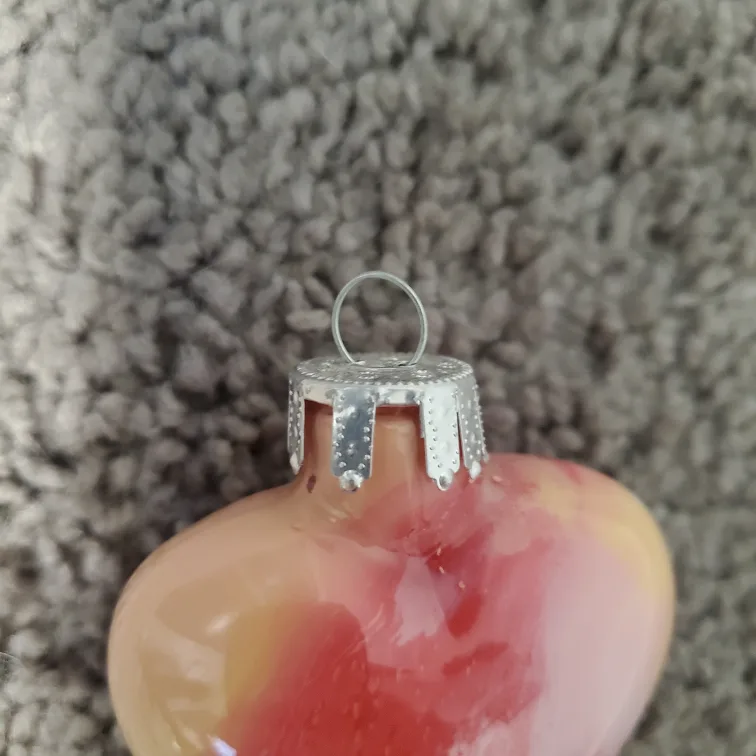 Set of 4 Heart-Shaped Glass Ornaments image indicator(6)