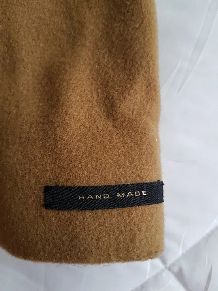 Romantic Purple Room Camel Wool Coat image indicator(7)