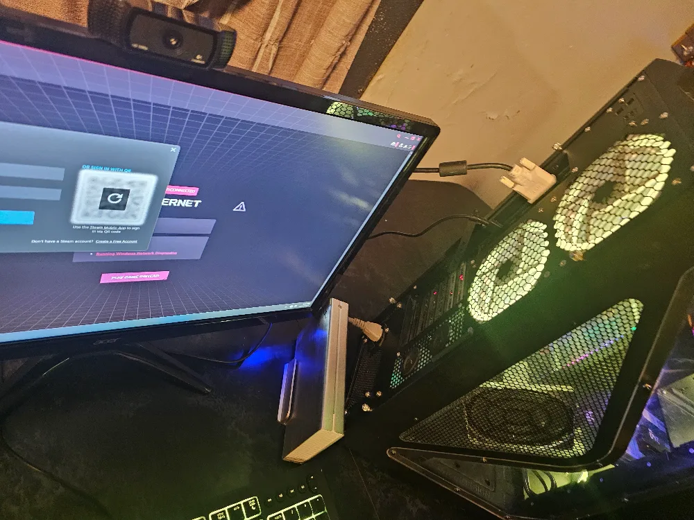 Gaming PC Setup - Monitor, Keyboard, Tower image indicator(4)