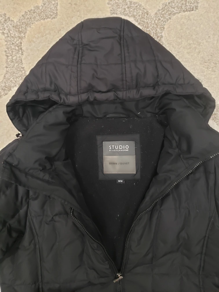 Liz Claiborne Down Puffer Jacket with Hood - Size M - photo 4