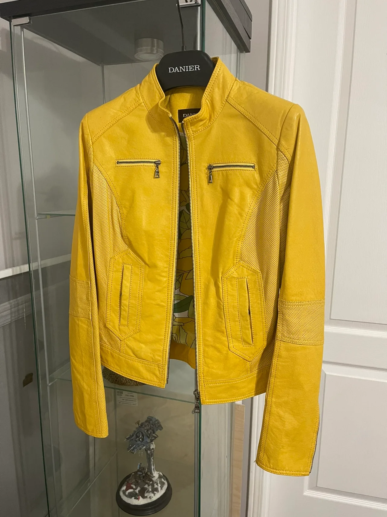 Danier Yellow Leather Jacket