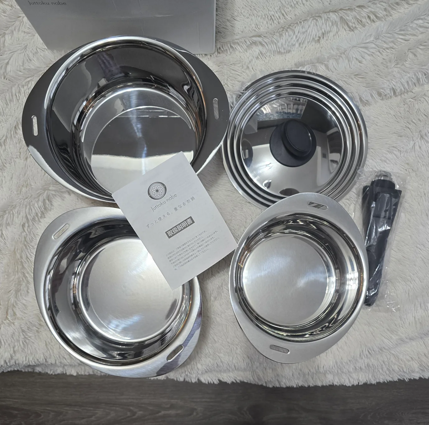 Miyazaki Seisakusho Jutoku 5-Piece Stainless Steel Cookware set image indicator(3)