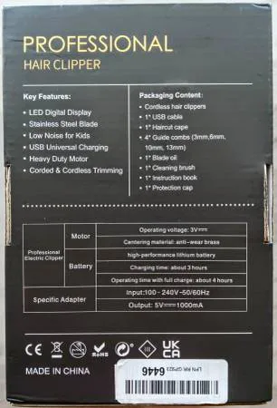 COMZIO Cordless Electric Hair Clippers for Men (Brand New) image indicator(4)