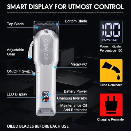 COMZIO Cordless Electric Hair Clippers for Men (Brand New) image indicator(7)