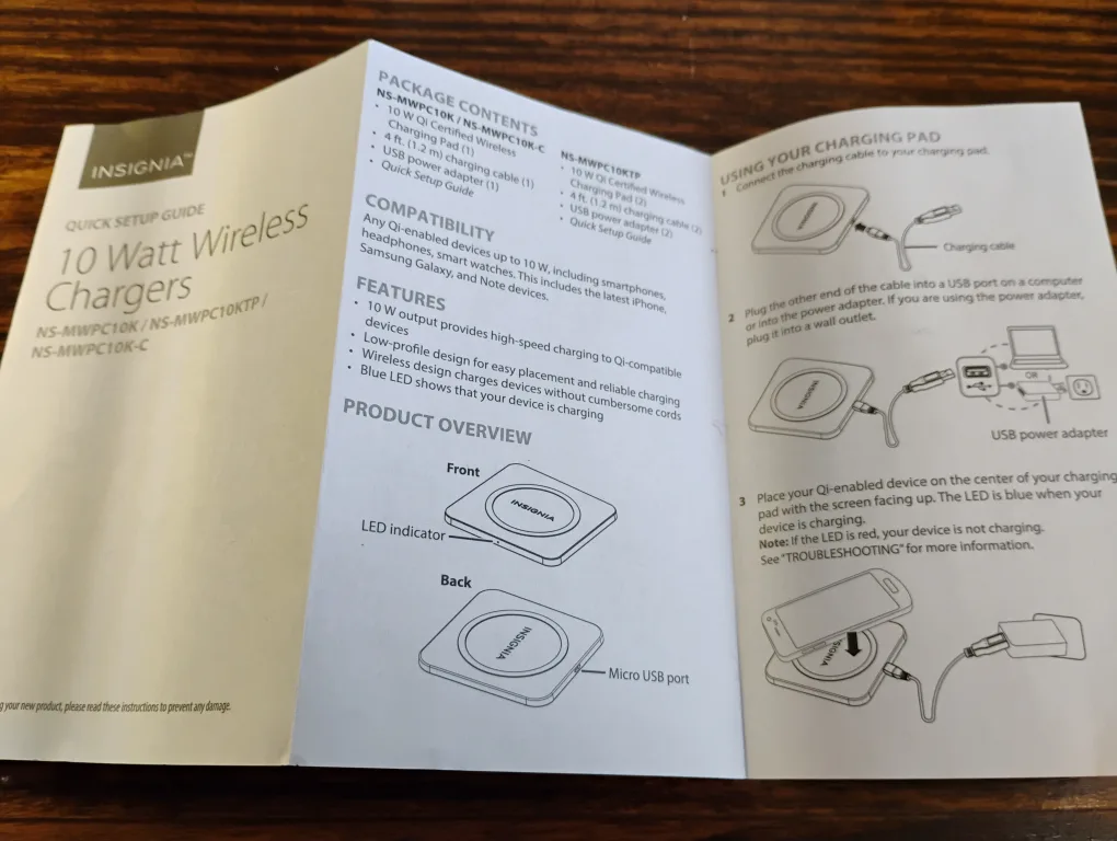 Insignia 10-Watt Wireless Charger image indicator(2)