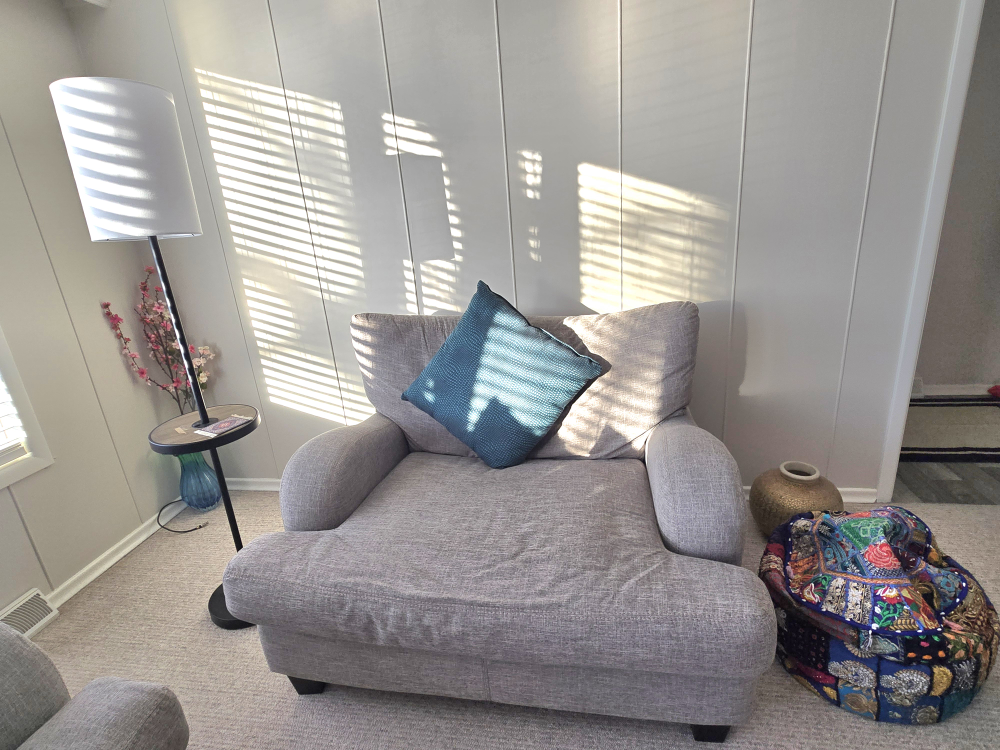 Grey Fabric Sofa Set - Loveseat and Armchair - photo 3